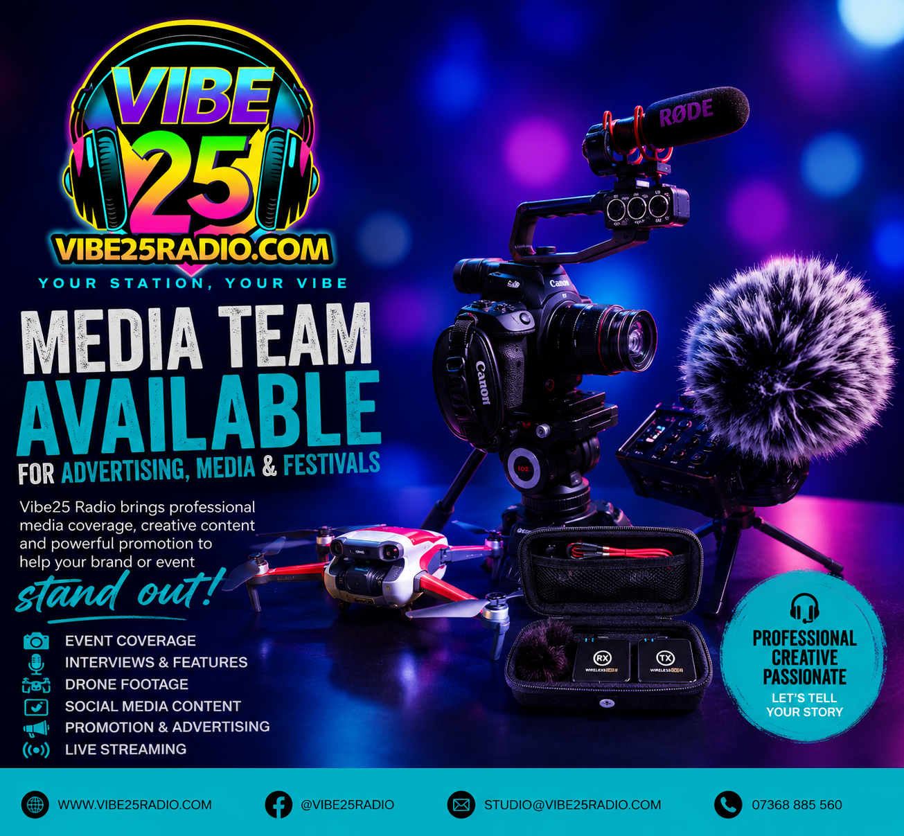 Media Team for Hire!